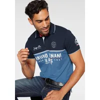 bruno banani Poloshirt Kurzarm, körpernahe Passform, mit Polokragen Gr. XXXL (64/66), blau-marine, , 22154357-XXXL