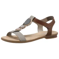 Rieker Riemchensandale Damen Grau/Braun 41