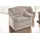 DOMO collection Sessel Lale Mikrofaser 98 x 88 x 93 cm Beige mit Rollen