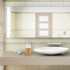 Relaxdays Seifenspender Bambus Weiß,Hellbraun,Silber