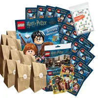 Bundle mit LEGO Harry Potter - Reise in die Zauberwelt - Sammelsticker-Adventskalender 2023-24 Überraschungen mit Zusatz + exklusive collect-it Hüllen