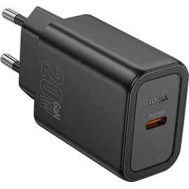 HOCO Ladegerät N60 USB-C PD 20W Schnellladen Schwarz | Schwarz