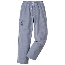 PORTWEST Herren Kochhose kariert 100% Baumwolle Gr. M