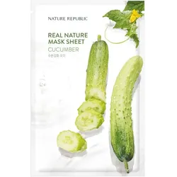 Nature Republic Real Cucumber Sheet Face Mask Maske 23 GR Unisex