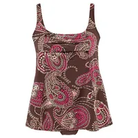 LASCANA Badekleid Damen Braun/Mehrfarbig 46 Cup C