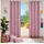 heimtexland ® Deko Vorhang Baumwolle Dekoschal Blickdicht Einfarbig Ösenschal Gardine Typ849 Rosé HxB 245x140 cm