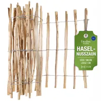 Creative Home Staketenzaun 500 x 100 cm Haselnuss
