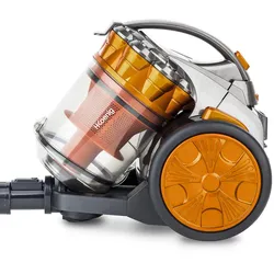 H.Koenig H. Koenig beutelloser Staubsauger STC60/ HEPA Filter/ Teleskoprohr, Fugendüse/ EEK A/ 700 W/ orange