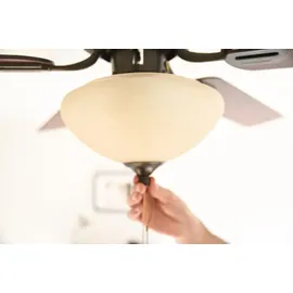 Westinghouse Everett 132 cm Deckenventilator nickel/espresso/apfelholz mit Licht