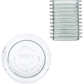 Weck 12 Stück WSK Deckel 60mm für Einmachgläser 80ml 140ml 160ml 220ml