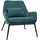 miliboo Sessel MAXINE Samt 78 x 74 x 67 cm Entenblau