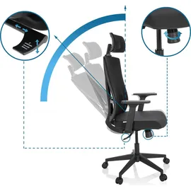 HJH Office KODIAK Stoff Schwarz
