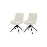 Furnhouse Esszimmerstuhl 2er-Set Helena ¦ weiß ¦ Maße (cm): B: 56 H: 87