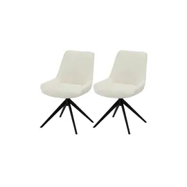 Furnhouse Esszimmerstuhl 2er-Set Helena ¦ weiß ¦ Maße (cm): B: 56 H: 87