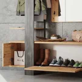 Vicco Garderobe Porto 120 x 192 cm Braun