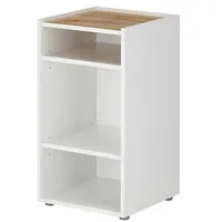 Lomadox Regal CRISP-61, in anthrazit mit Wotan Eiche, ca. 40/70/40 cm weiß