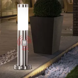 ETC Shop 2er Set Sockelleuchte, Edelstahl Bewegungsmelder, H 45 cm,