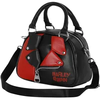 KARACTERMANIA Harley Quinn Jacket-Bowling Fashion Handtasche, Schwarz, 22 x 16 cm