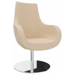 fm Besuchersessel Pirum sand chrome Stoff