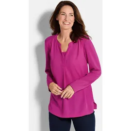 GOLDNER Kurzarmbluse pink 25