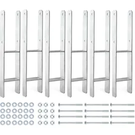 XPOtool Zaunpfosten 101 x 600 mm Silber/feuerverzinkt