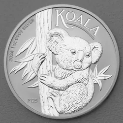 Silbermünze 1oz Koala 2024 19% (Australien)