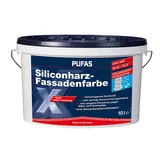 Pufas Siliconharz Fassadenfarbe Weiß 10 l