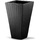 CASARIA Blumentopf Anthrazit Polyrattan-Optik 70x40x40cm