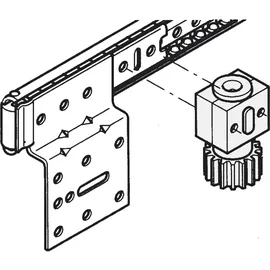 Accuride Accuride, 1316 Synchrosteuerung Möbelbeschlag Schienenlänge 400 mm Tragkraft 25kg