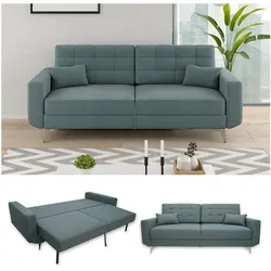 VitaliSpa Schlafsofa Schlafcouch Boxspringsofa York Schlaffunktion Bettkasten