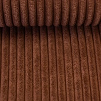 Swafing Polsterstoff Möbelstoff Cord-Samt WANJA | grob gerippt | Abriebfestigkeit >90.000 Zyklen | 17 Farben (Terracotta)