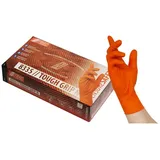 NITRAS® Einmalhandschuhe TOUGH GRIP N orange Größe M 50 St.