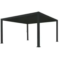 Green Spirit Lamellendach Pergola Mirador Deluxe 3x4 anthrazit Aluminium,