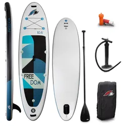 F2 Stand up Paddel 320cm FREEDOM weiss/blau rund 10,5"