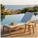 Idimex Gartenliege 186 x 66 x 30 cm Beige