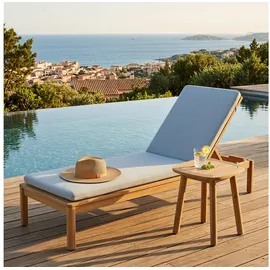 Idimex Gartenliege 186 x 66 x 30 cm Beige
