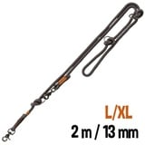 Trixie BE NORDIC V-Leine 200 cm lang, 13 mm breit Trixie hundeleine hundar - grau