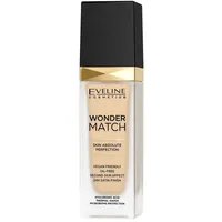 Eveline Cosmetics Wonder Match langlebiges Flüssig Make-up mit Hyaluronsäure