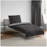 Flanell titanium 155 x 220 cm 80 x 80 cm