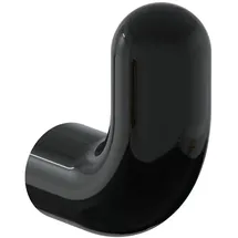 Vitra Liquid Handtuchhaken rund Schwarz hochglanz A4456839