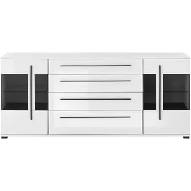 Home Affaire Cantara 200 x 86 x 42 cm Weiß hochglanz
