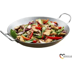 Grillpfanne CHG, silber (silberfarben), H:4,5cm Ø:28cm, Pfannen, Induktion, Made in Germany
