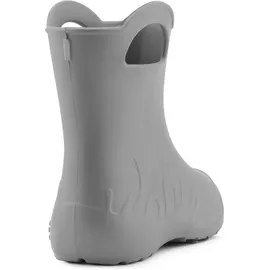 Ladeheid Eva Kinder Gummistiefel für Jungen Mädchen Regenschuhe Bequeme und wasserdichte Regenstiefel Kinder LA-CA-01 (grau, 32/33 EU). - Grau - 32/33