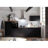 P & B Küchenzeile Jazz 320 cm schwarz