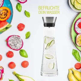 Hi Wasserkaraffe mit Ausgießer Transparent 1,2 L