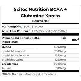 Scitec Nutrition BCAA Wassermelone Pulver 600 g