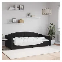 VidaXL Tagesbett Schwarz 90x200 cm Stoff