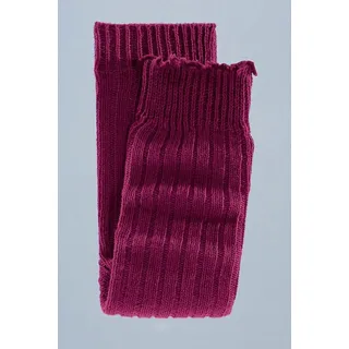 Beinstulpen LAVANA, Damen, lila (bordeaux, schwarz), Strick, Wolle, meliert, casual, Stulpen, und Armstulpen
