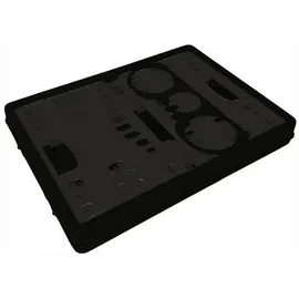 Lockweiler Klappbox Kunststoff L485xB345xH230mm schwarz-grau