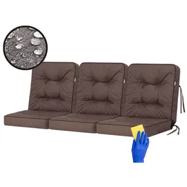 Bjird Bankauflage 150 x 50 x 5 cm braun 3 St.